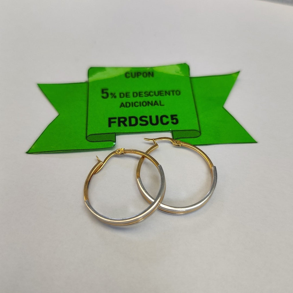 ARRACADAS PAR ORO 14 K 2.7 GRMS (SEMINUEVO)
