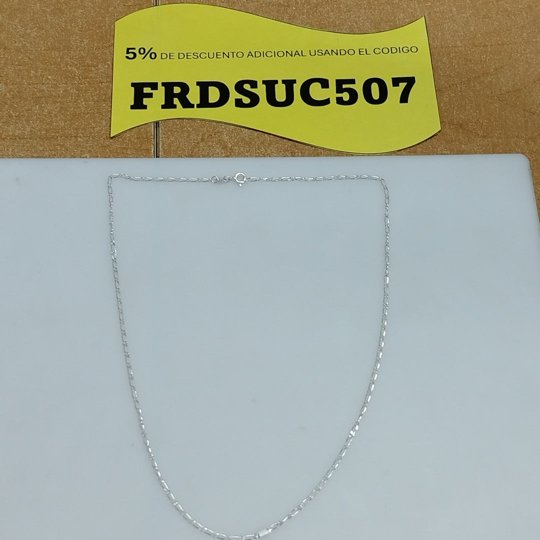 CADENA TEJIDO 1X1 PLATA .925 55 CM 3.2 GR (NUEVO)