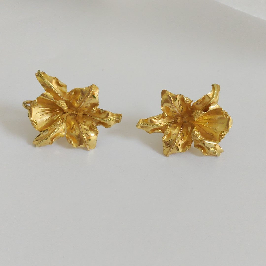 ARETES PAR ORO 18 K 6 GRMS (SEMINUEVO)