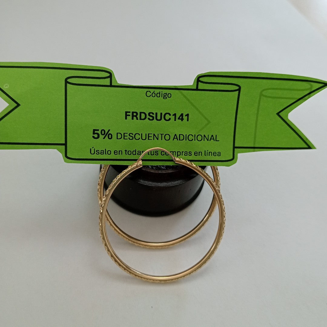 ARRACADAS PAR ORO 10 K 2.8 GRMS (SEMINUEVO)