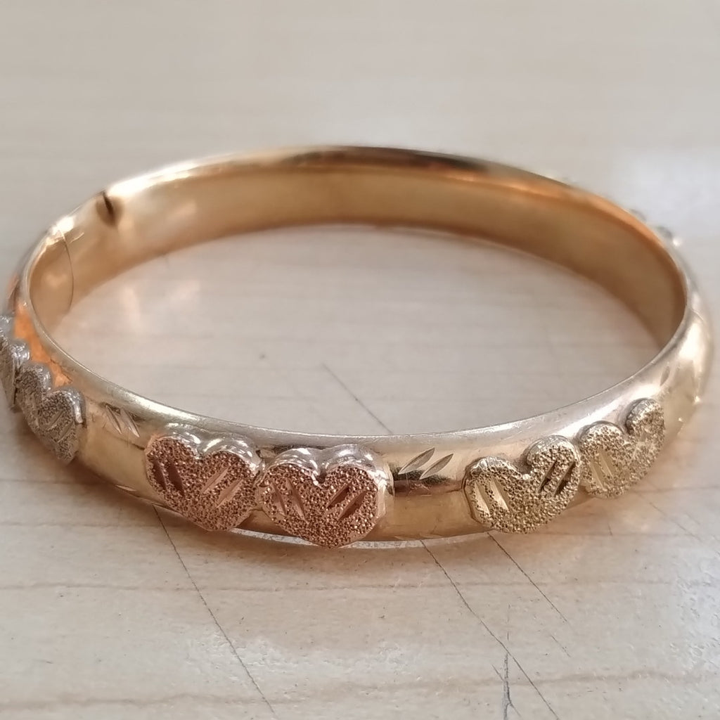 PULSERA RIGIDA ORO 14 K 22,00 GRMS (SEMINUEVO)
