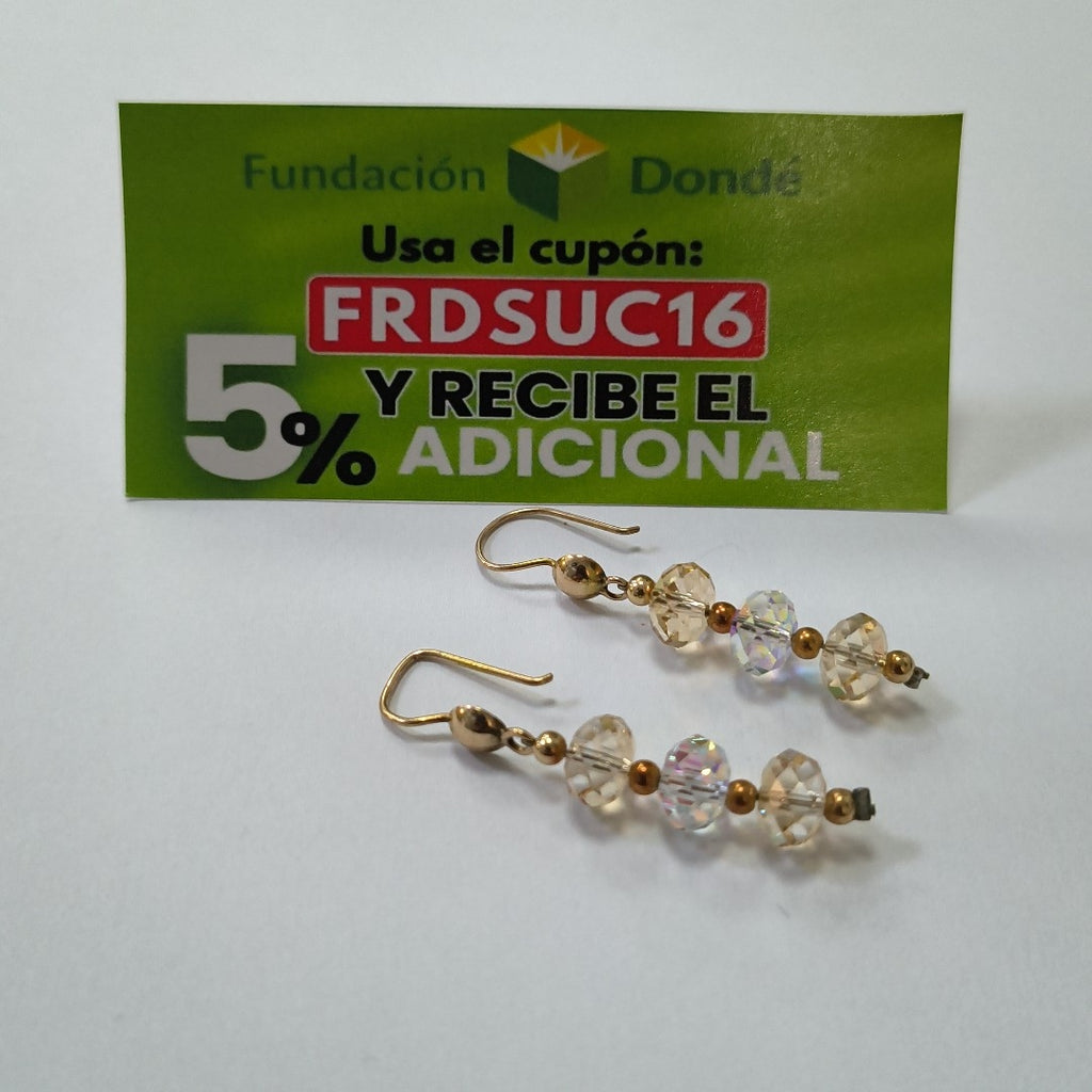 ARETES PAR ORO 10 K 4.3 GRMS (SEMINUEVO)