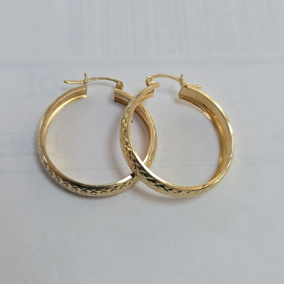 ARRACADAS PAR ORO 10 K 3.2 GRMS (SEMINUEVO)