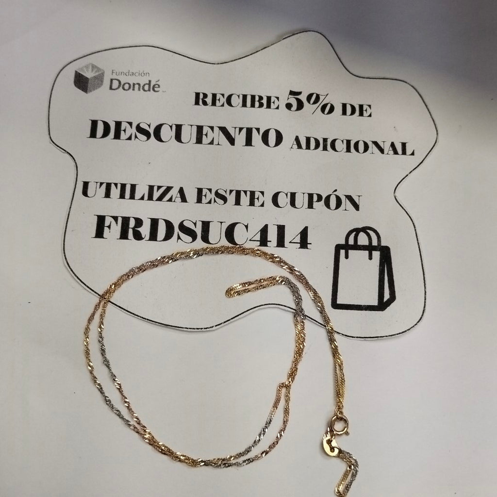 CADENA ORO 10 K 1,30 GRMS (SEMINUEVO)