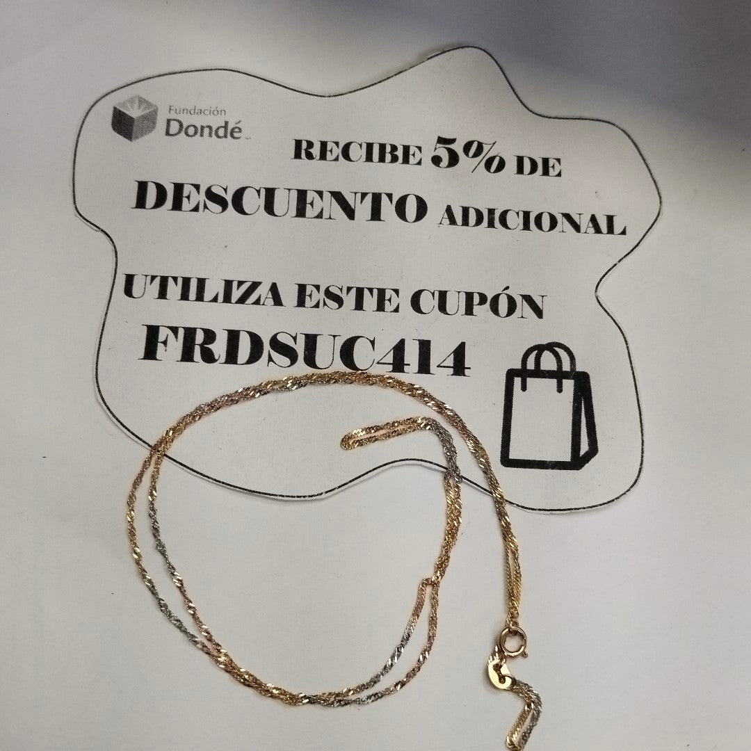 CADENA ORO 10 K 1,30 GRMS (SEMINUEVO)