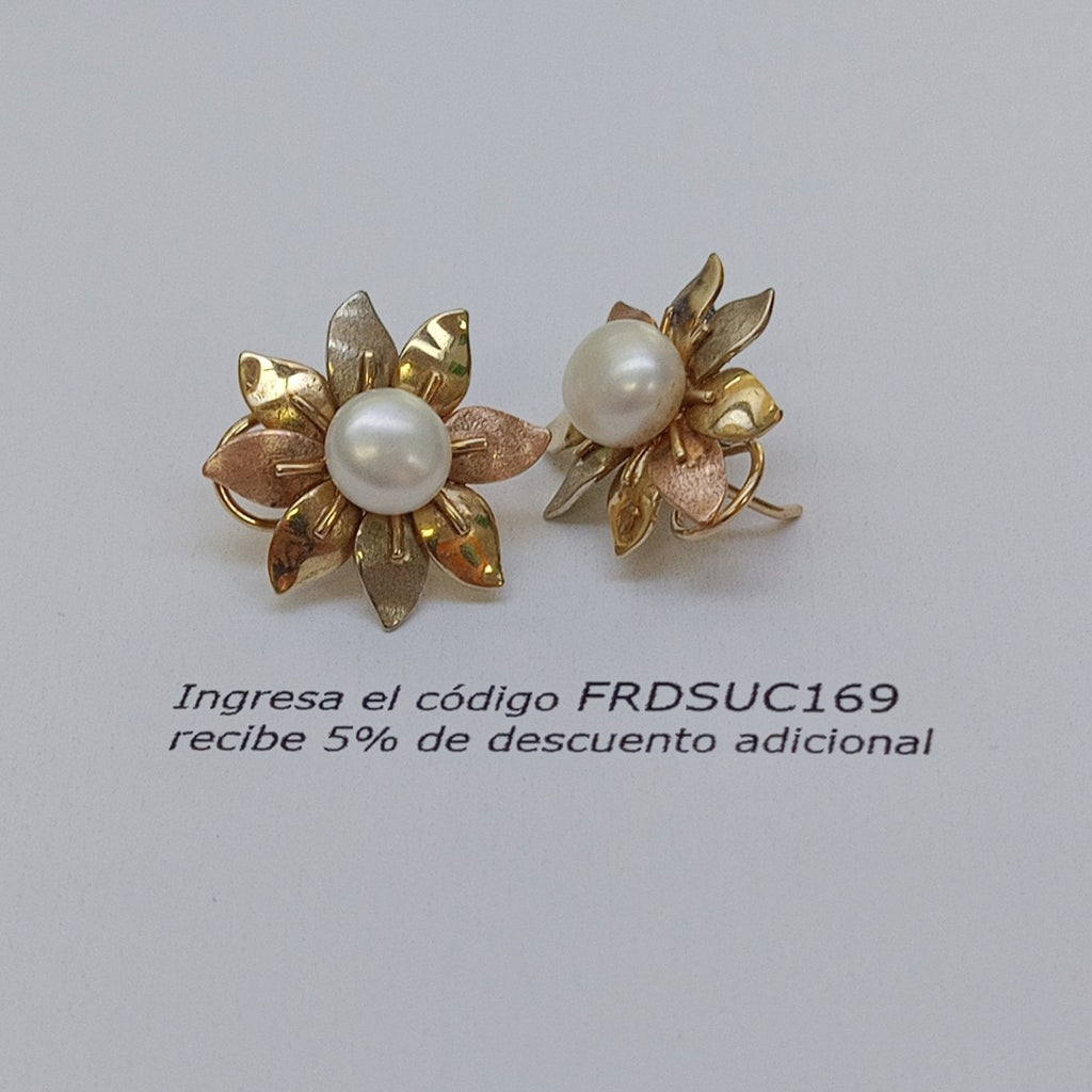 ARETES PAR ORO 14 K 5.8 GRMS (SEMINUEVO)