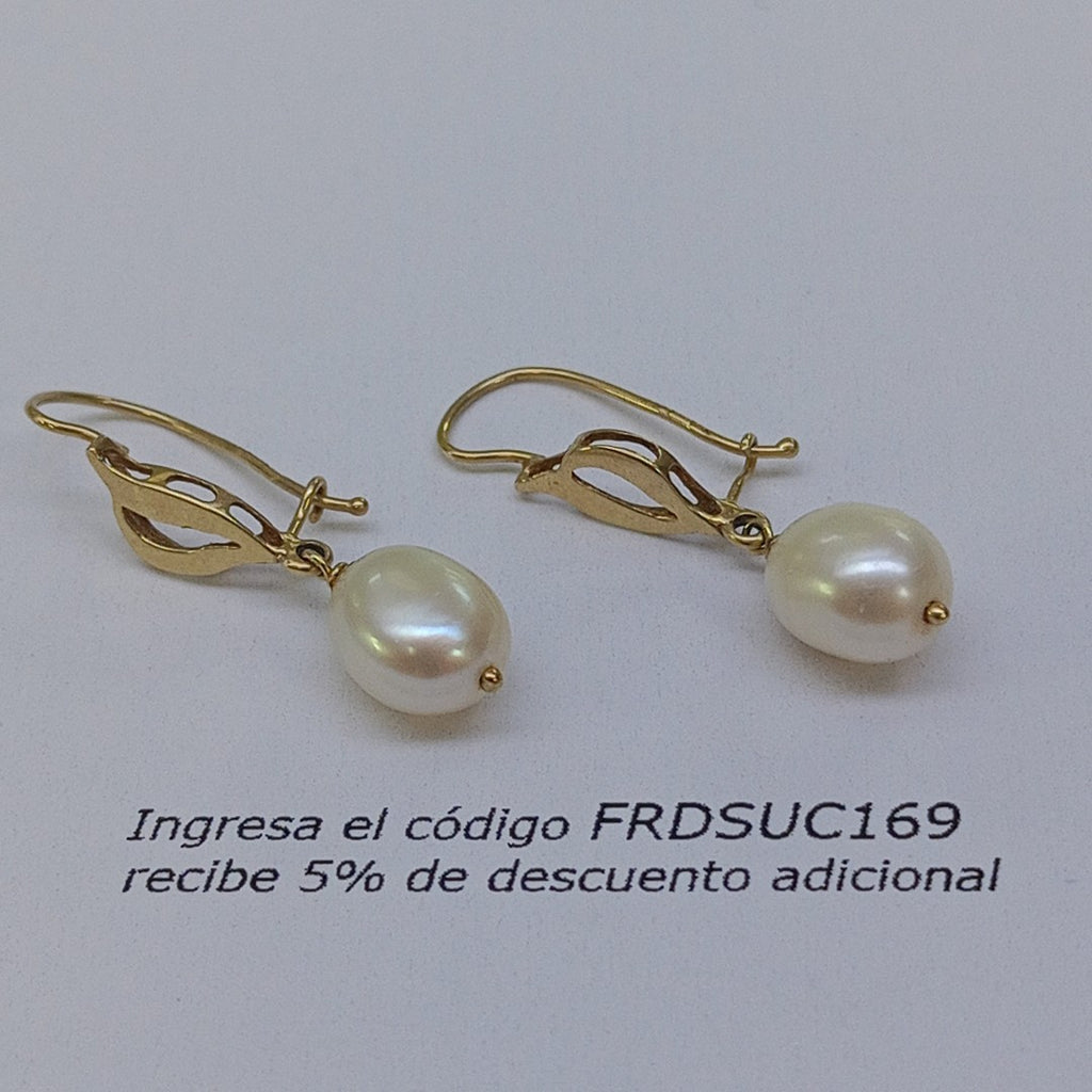 ARETES PAR ORO 14 K 3,20 GRMS (SEMINUEVO)