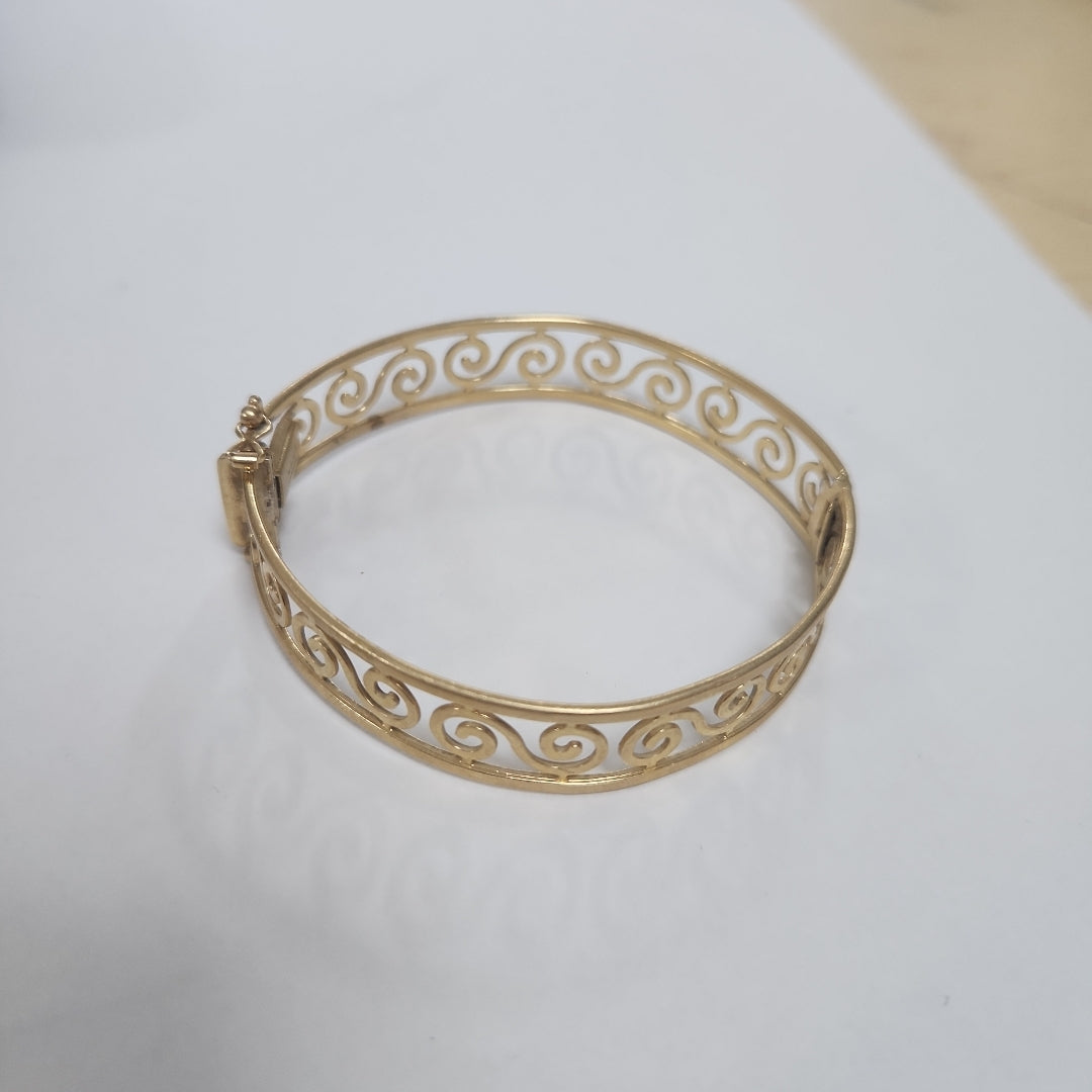 PULSERA RIGIDA ORO 14 K 17.3 GRMS (SEMINUEVO)