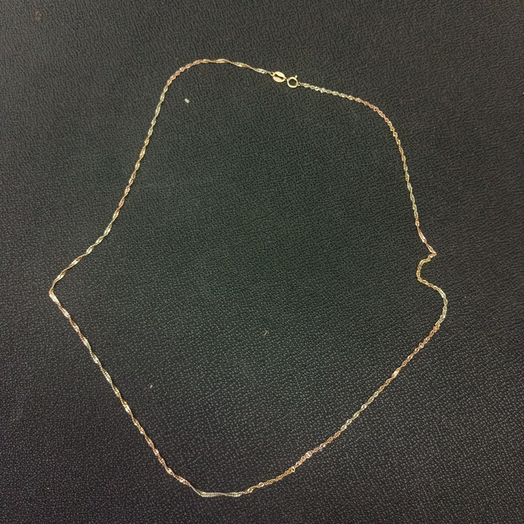 CADENA ORO COMBINADO 10 K 1,60 GRMS (SEMINUEVO)