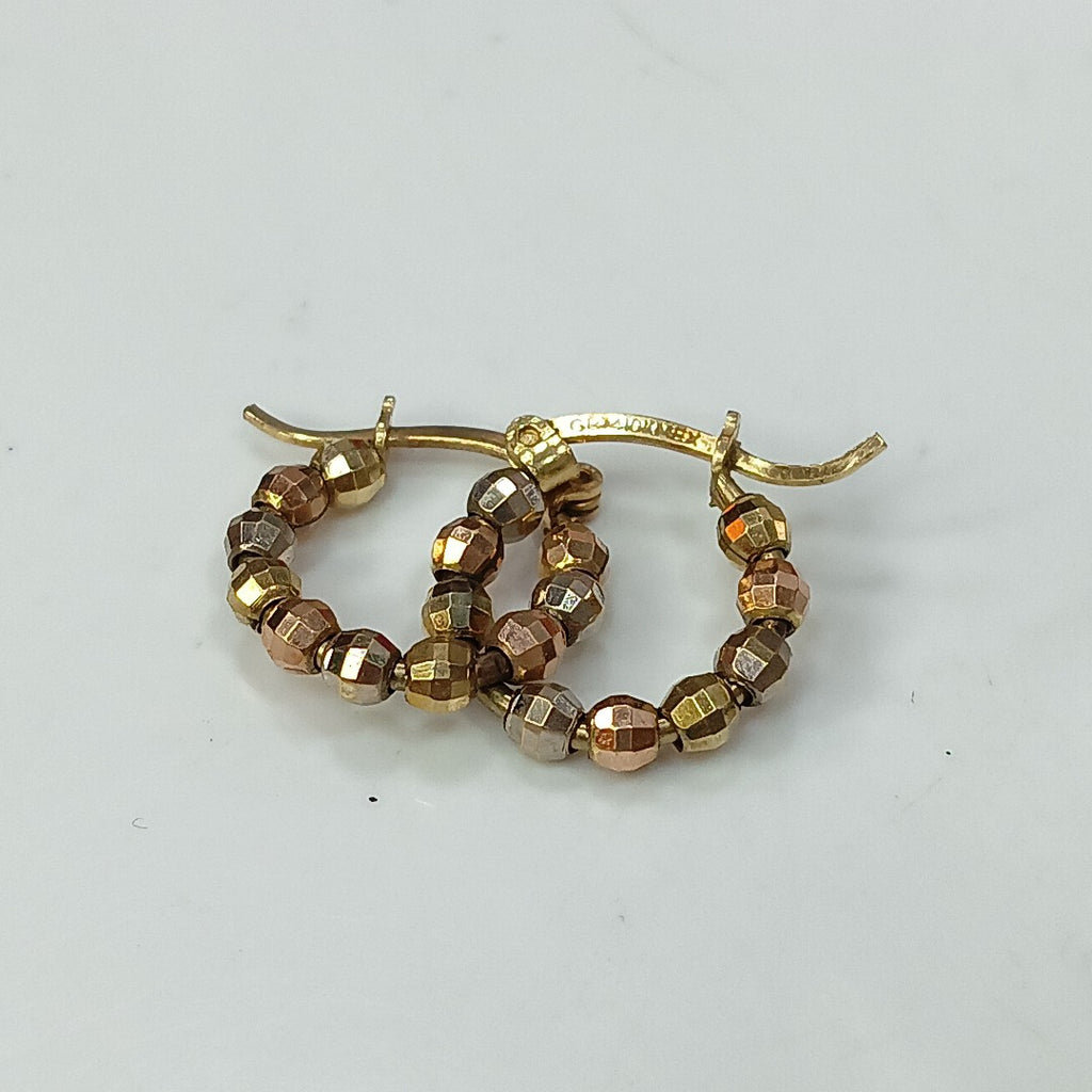 ARRACADAS PAR ORO, ORO COMBINADO 10 K 1.9 GRMS (SEMINUEVO)