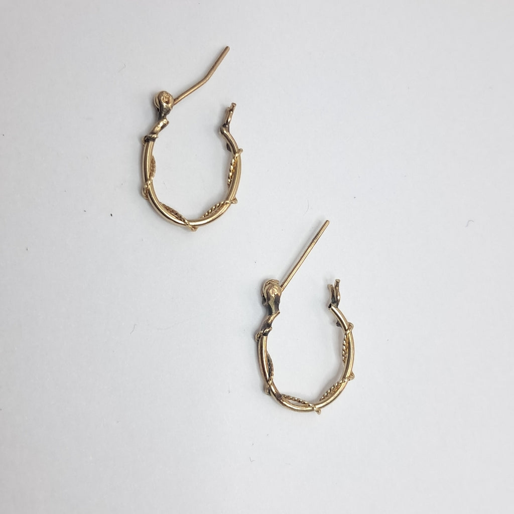 ARRACADAS PAR ORO 14 K 0,80 GRMS (SEMINUEVO)