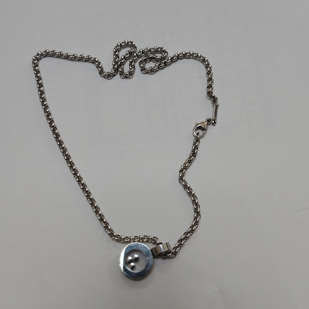 CADENA, DIJE ORO BLANCO 18 K 23.5 GRMS (SEMINUEVO)