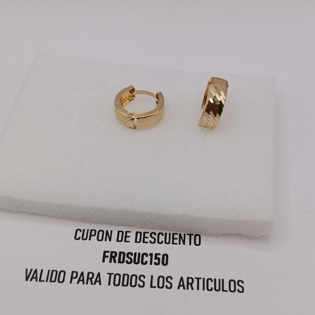 ARETES PAR ORO 14 K 2,10 GRMS (SEMINUEVO)