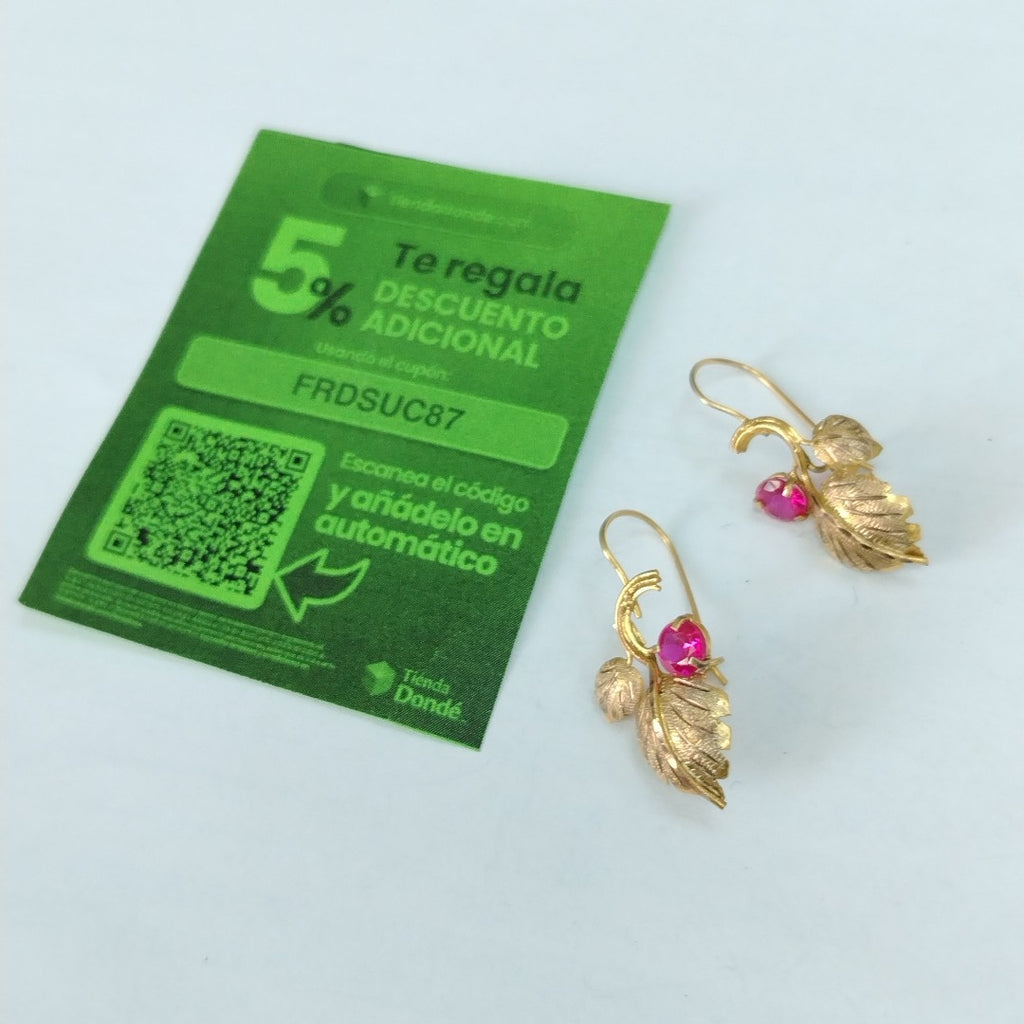 ARETES PAR ORO 8 K 1.8 GRMS (SEMINUEVO)