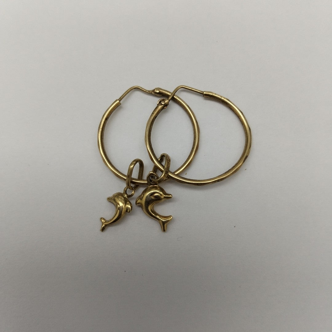 ARRACADAS PAR ORO 14 K 2.2 GRMS (SEMINUEVO)