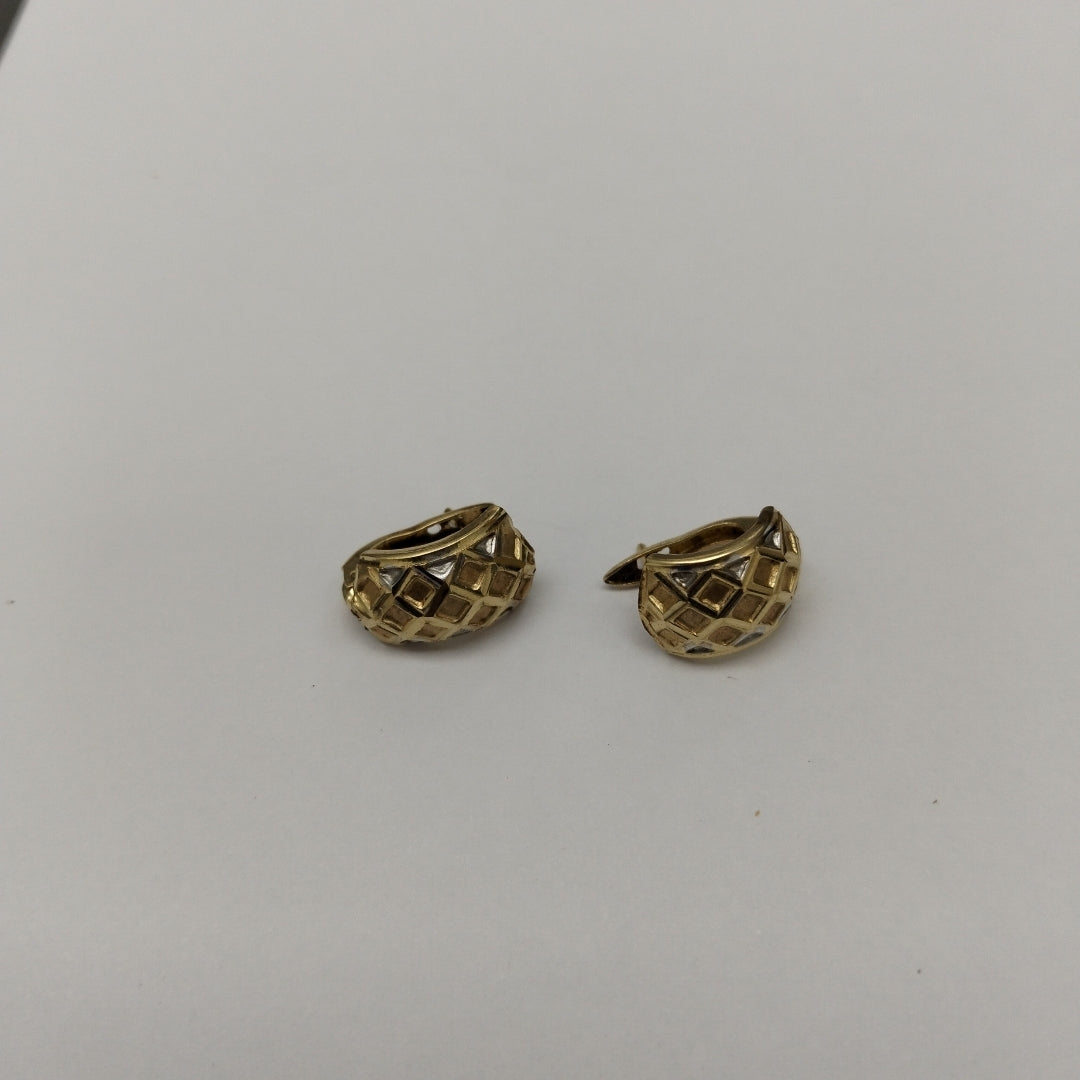 ARETES PAR ORO, RODIADO 14 K 2.1 GRMS (SEMINUEVO)