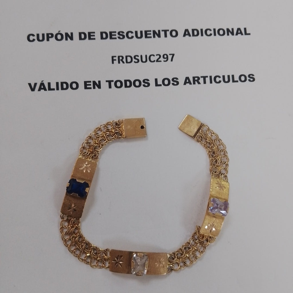 ESCLAVA, PULSERA ORO 10 K 7.5 GRMS (SEMINUEVO)