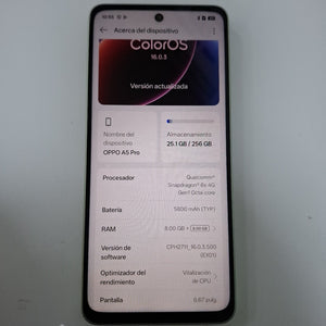 CELULAR OPPO A5 PRO CPH2711 (2025) 256 GB 8 GB RAM (SEMINUEVO)