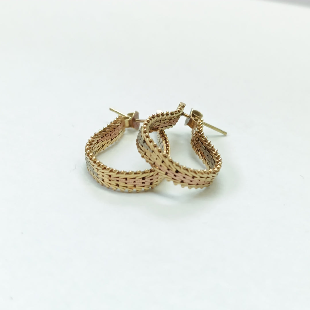 ARETES PAR ORO 14 K 7,20 GRMS (SEMINUEVO)