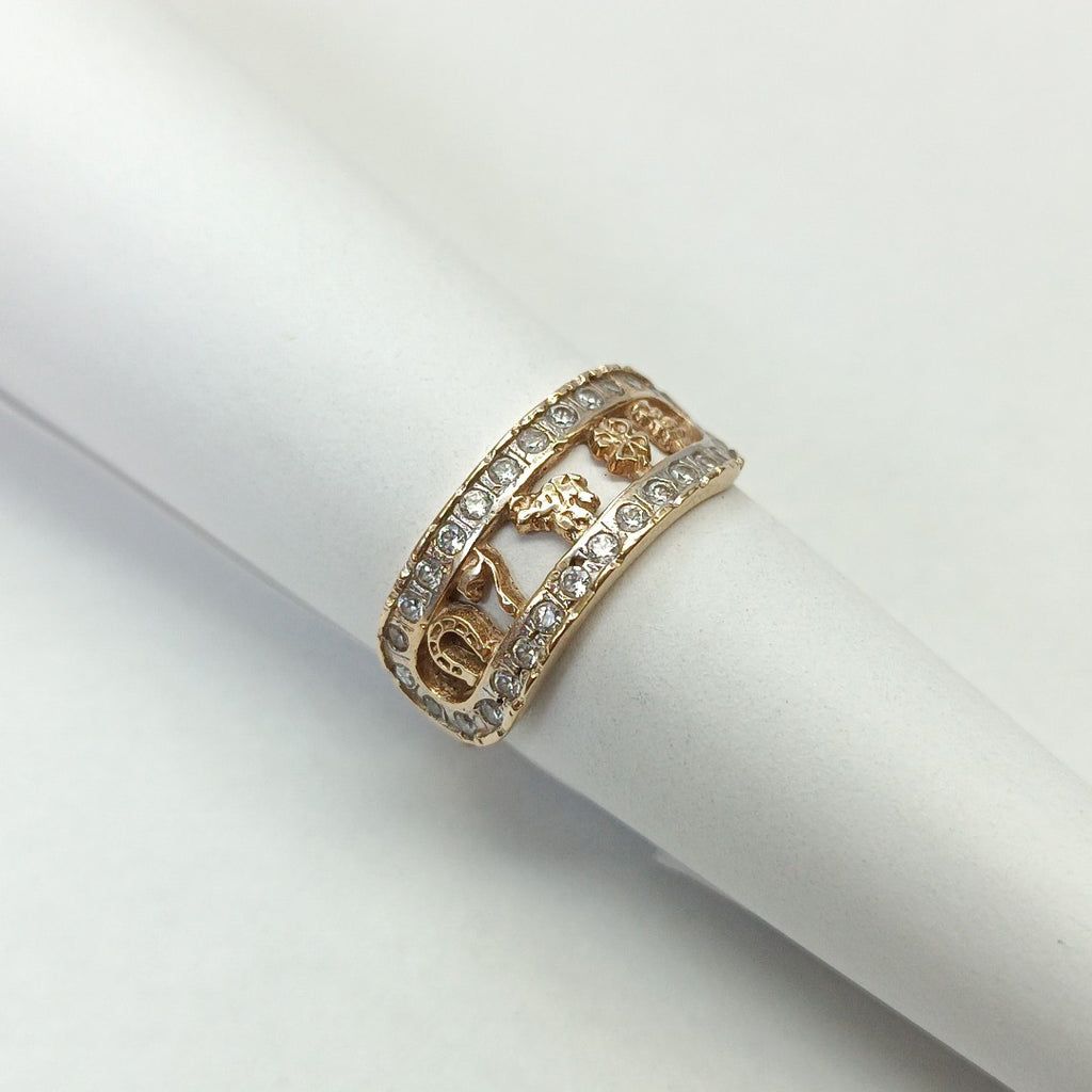 ARGOLLA DE LA SUERTE ORO 14 K 3.5 GRMS (SEMINUEVO)