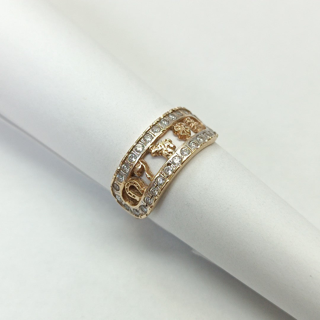 ARGOLLA DE LA SUERTE ORO 14 K 3.5 GRMS (SEMINUEVO)