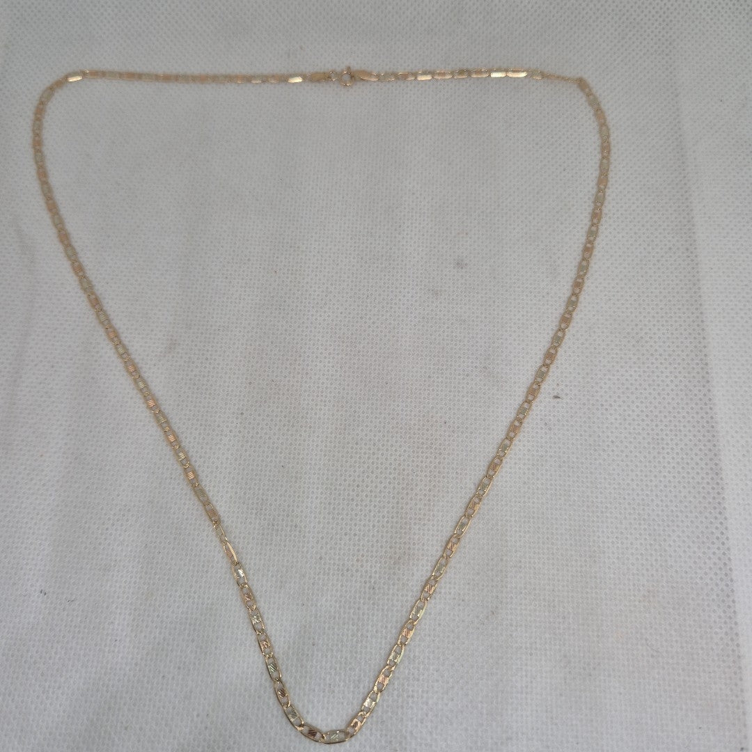 CADENA ORO, ORO COMBINADO 10 K 3.7 GRMS (SEMINUEVO)