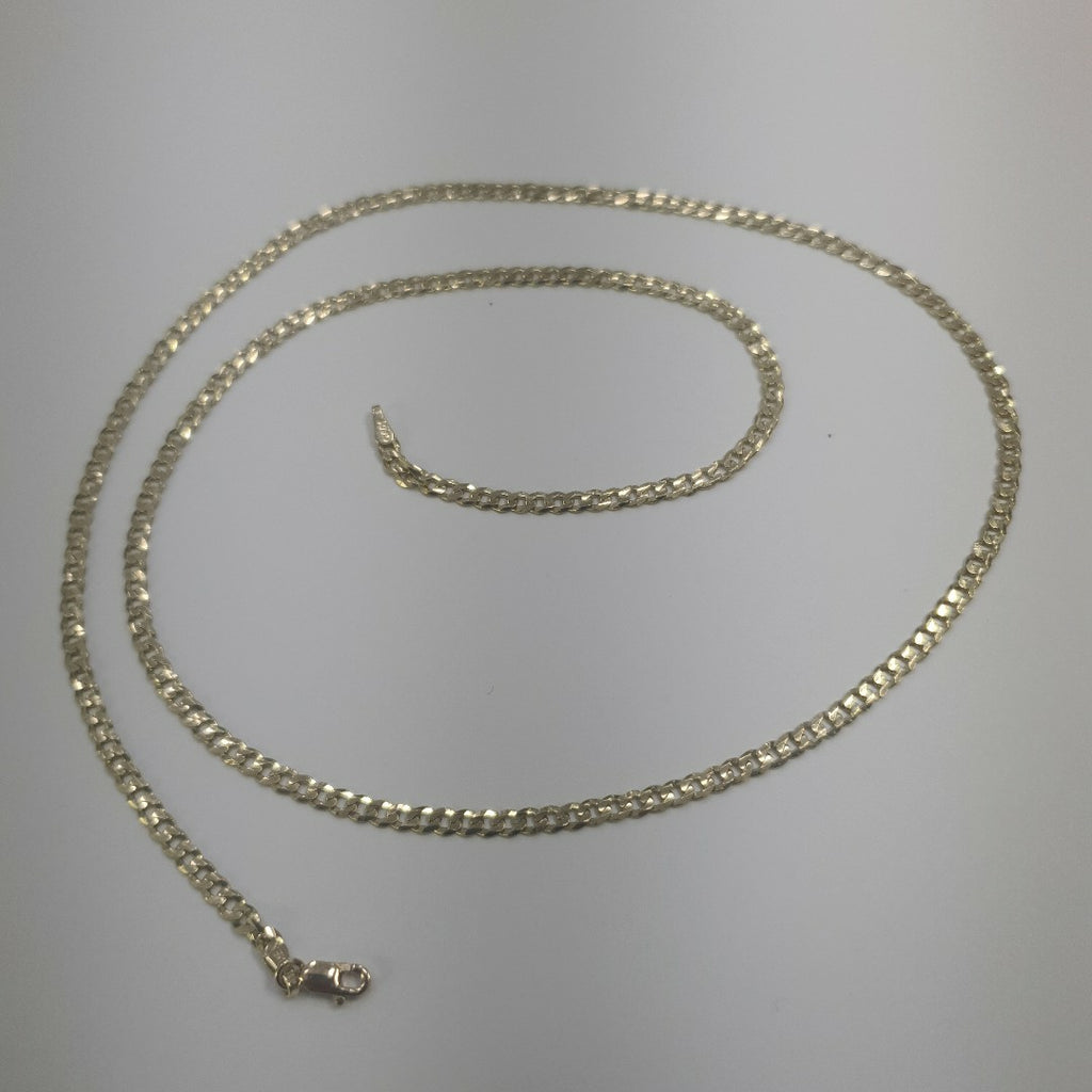 CADENAS TEJIDO BARBADA ORO 10K 60 CM 8.9 GR (NUEVO)