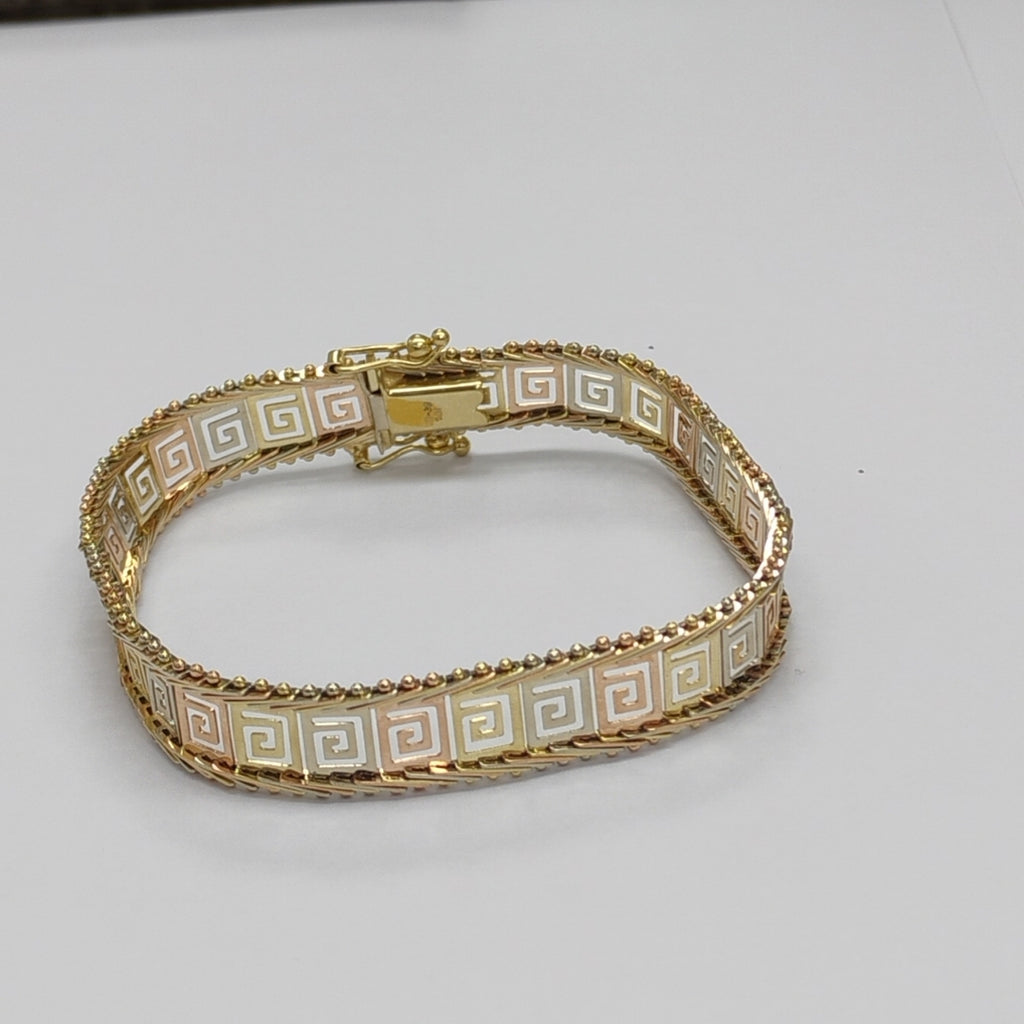 PULSERA ORO COMBINADO 14 K 10.9 GRMS (SEMINUEVO)