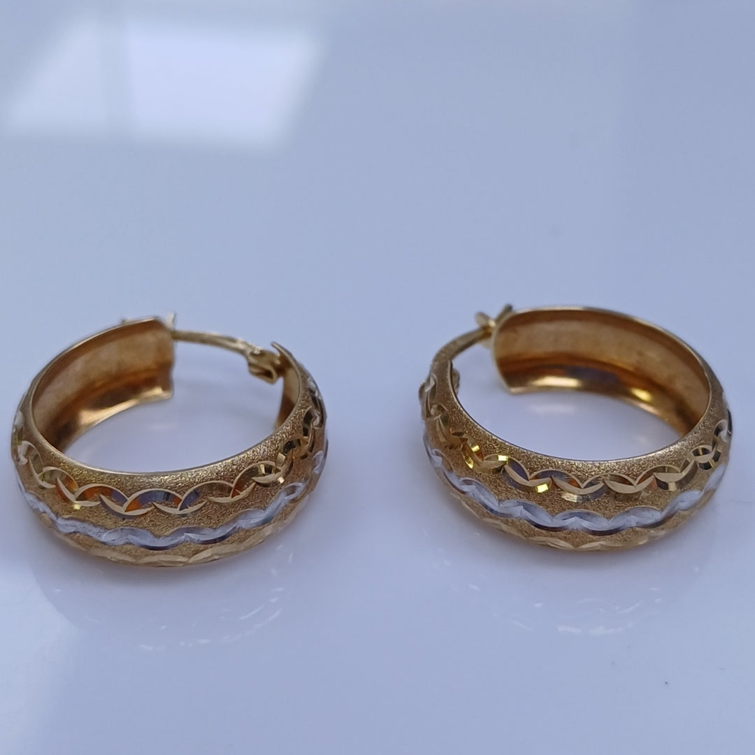 ARRACADAS PAR ORO 14 K 3.6 GRMS (SEMINUEVO)