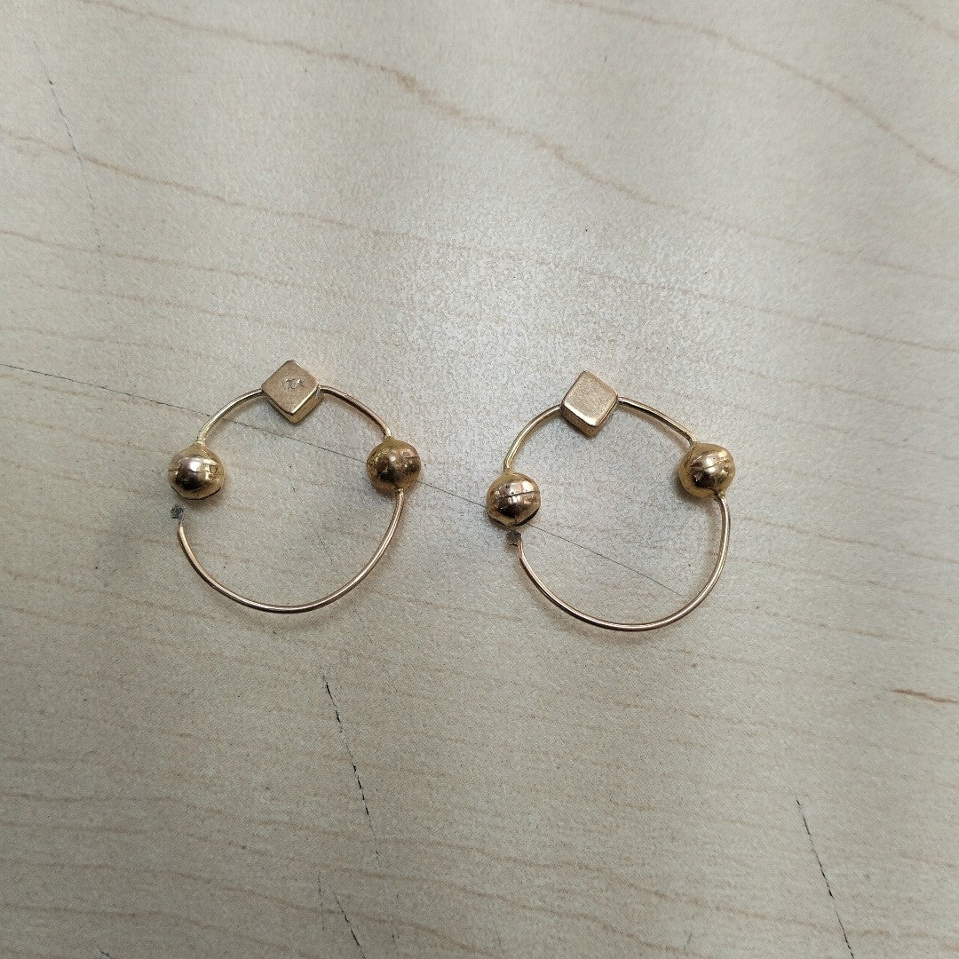 ARRACADAS PAR ORO 8 K 1.5 GRMS (SEMINUEVO)
