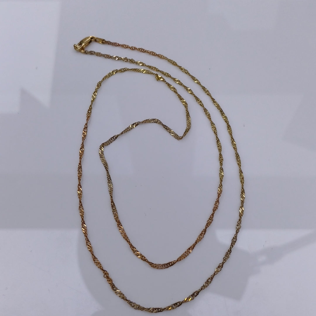 CADENA ORO COMBINADO 14 K 3.4 GRMS (SEMINUEVO)