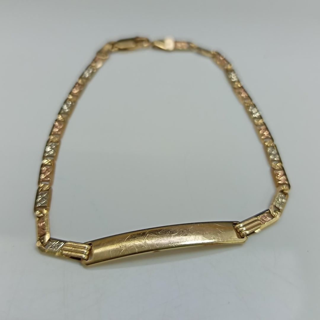 ESCLAVA ORO, RODIADO 14 K 7.3 GRMS (SEMINUEVO)