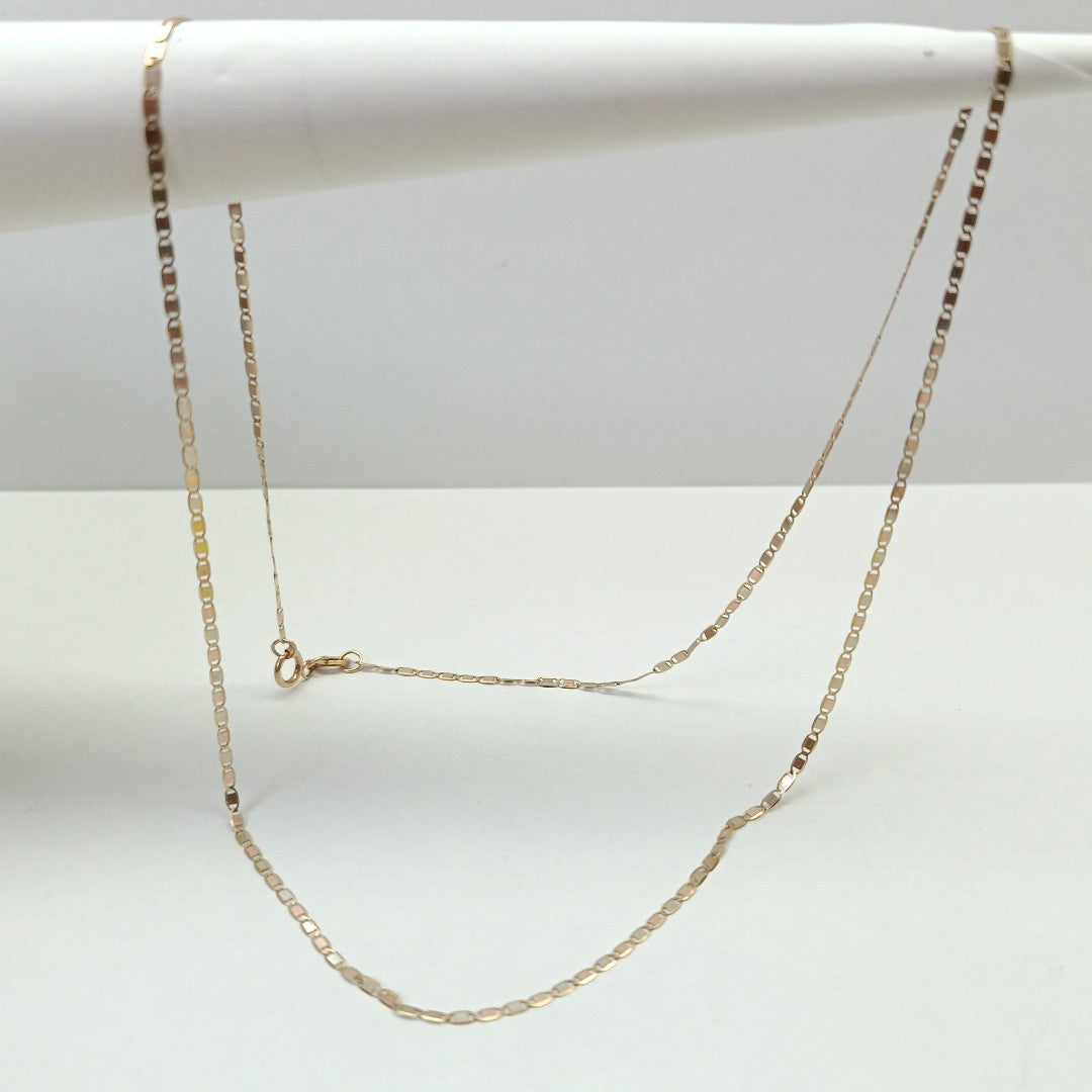 CADENA ORO, ORO COMBINADO 10 K 1.7 GRMS (SEMINUEVO)
