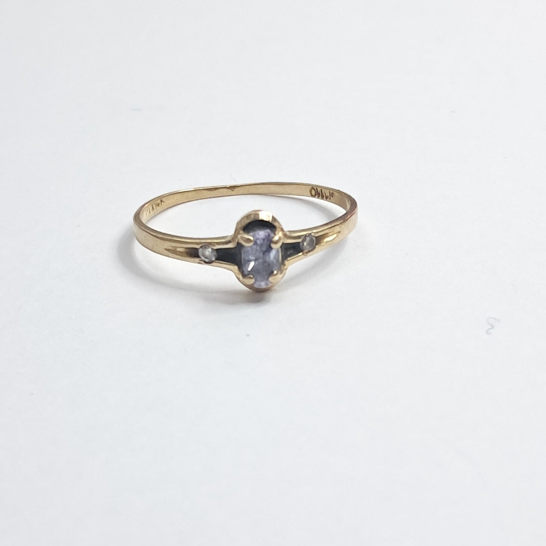 SOLITARIO ORO 14 K 1.1 GRMS (SEMINUEVO)
