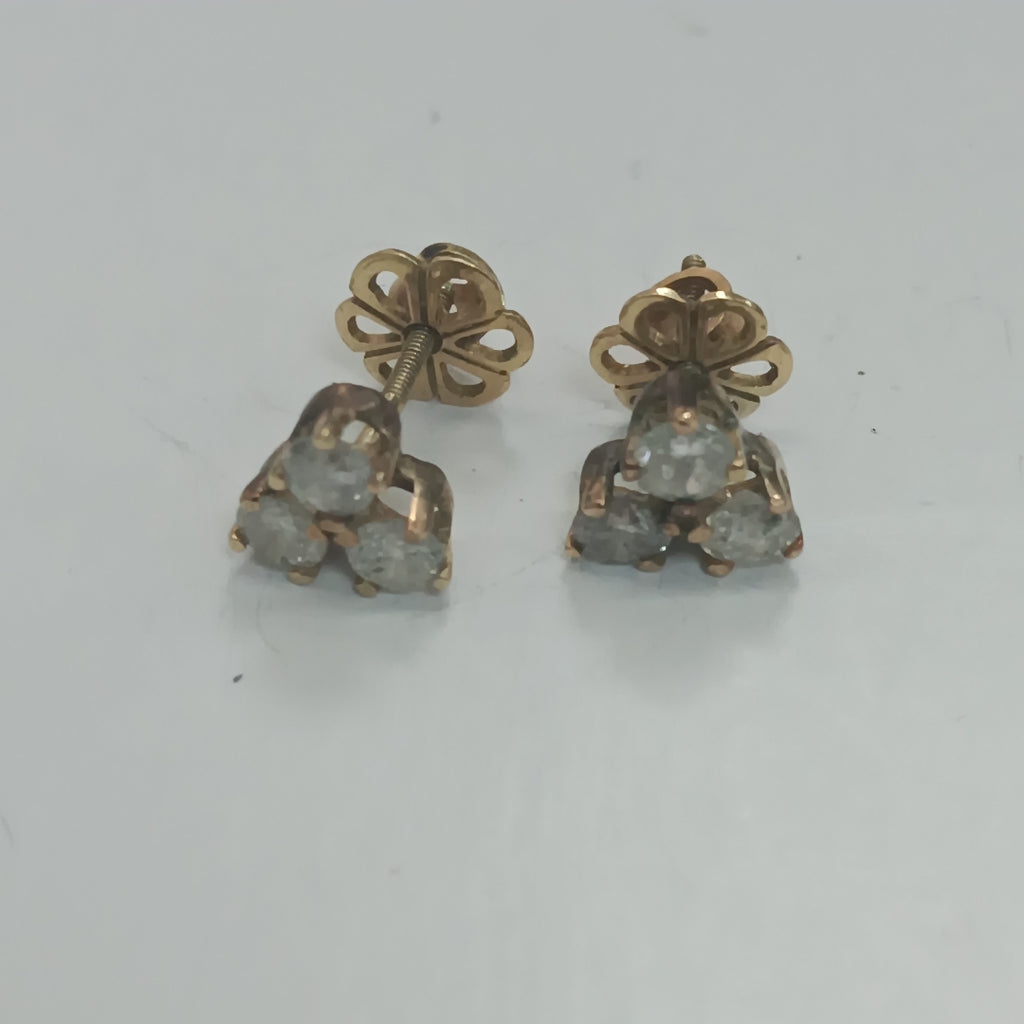 ARETES PAR ORO 14 K 2 GRMS (SEMINUEVO)