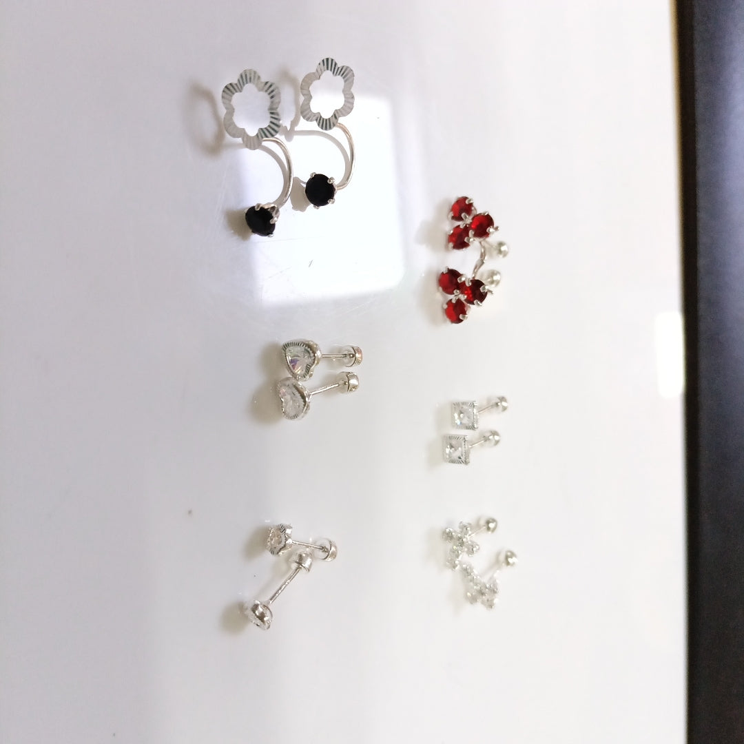 BROQUELES PAR PLATA 3.3 GRMS (SEMINUEVO)