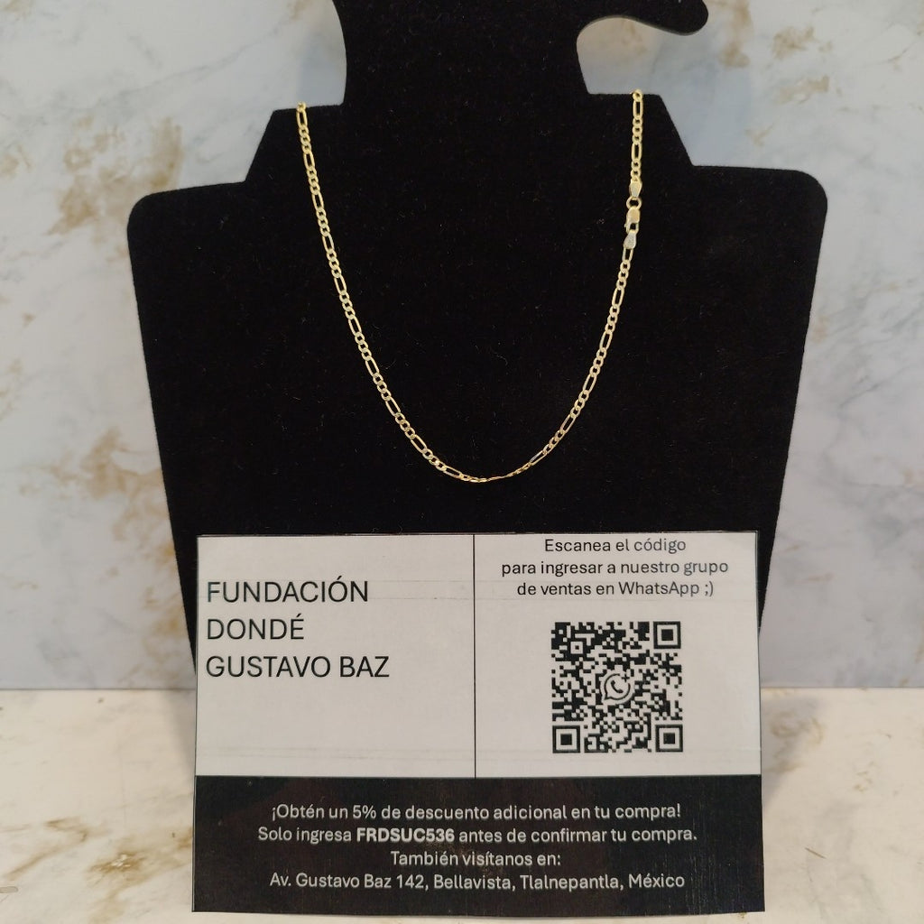 CADENA ORO 14 K 3.4 GRMS (SEMINUEVO)