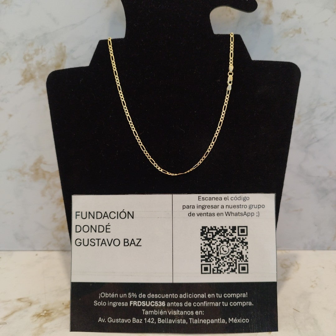 CADENA ORO 14 K 3.4 GRMS (SEMINUEVO)