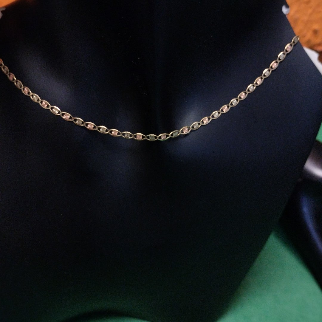 CADENA ORO COMBINADO 10 K 2,80 GRMS (SEMINUEVO)