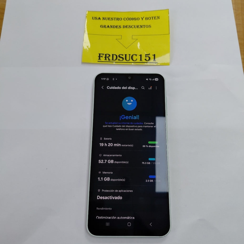 CELULAR SAMSUNG GALAXY A16 SM-A165M (2024) 128 GB 4 GB RAM (SEMINUEVO)