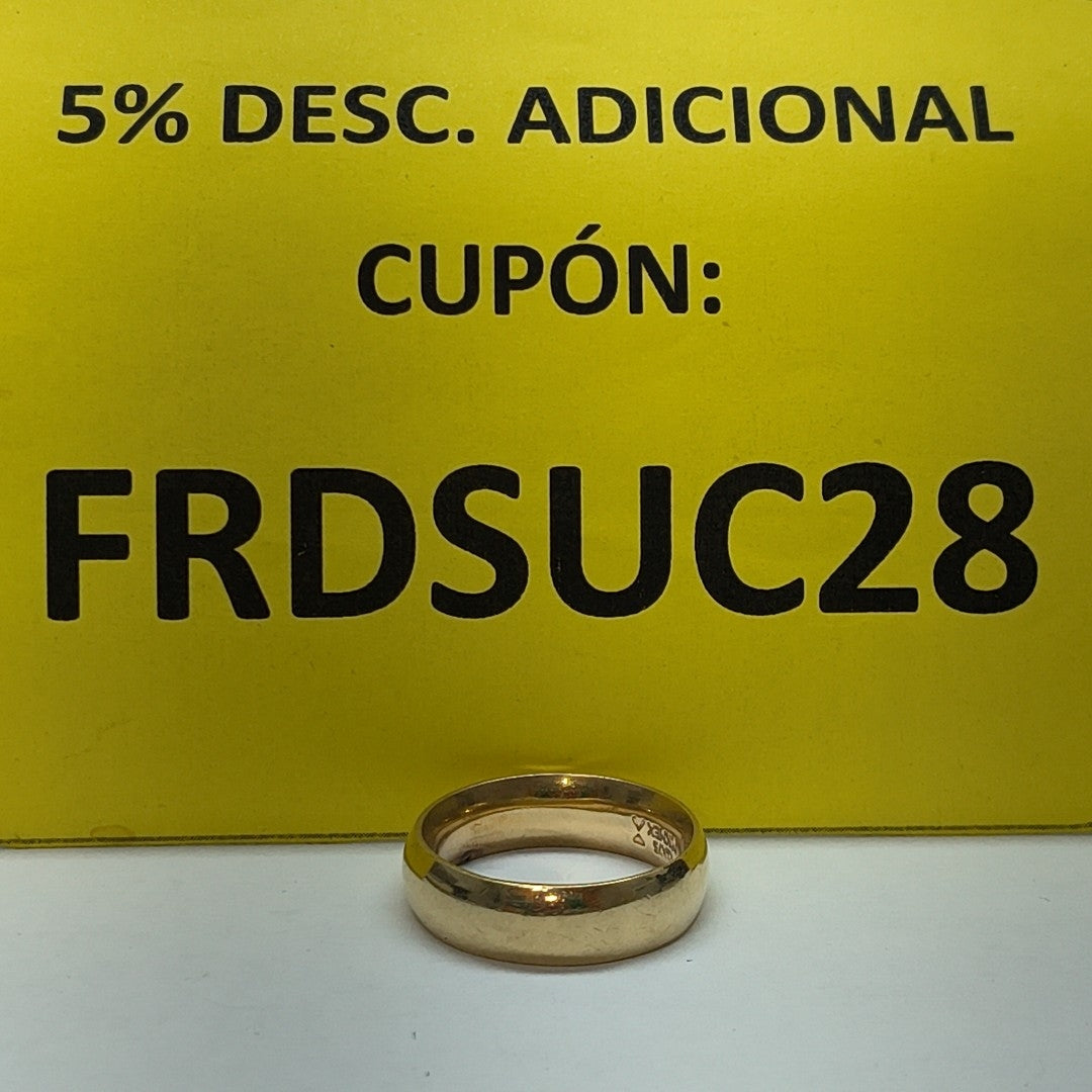 ARGOLLA ORO 10 K 2.7 GRMS (SEMINUEVO)