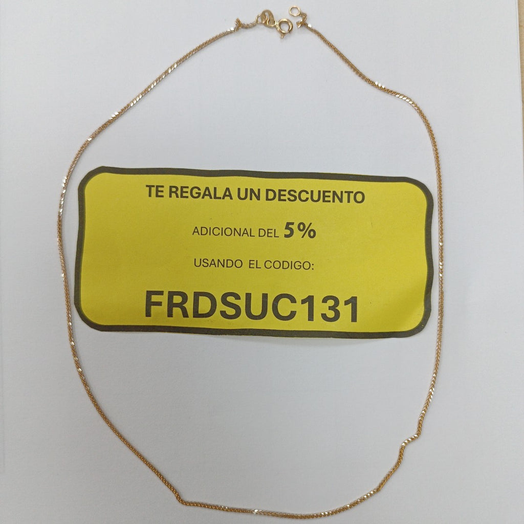 CADENA ORO 14 K 2.3 GRMS (SEMINUEVO)