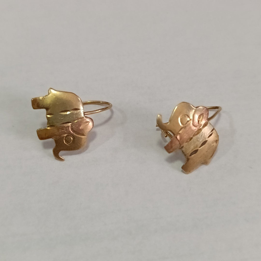 ARRACADAS PAR ORO 14 K 1.5 GRMS (SEMINUEVO)