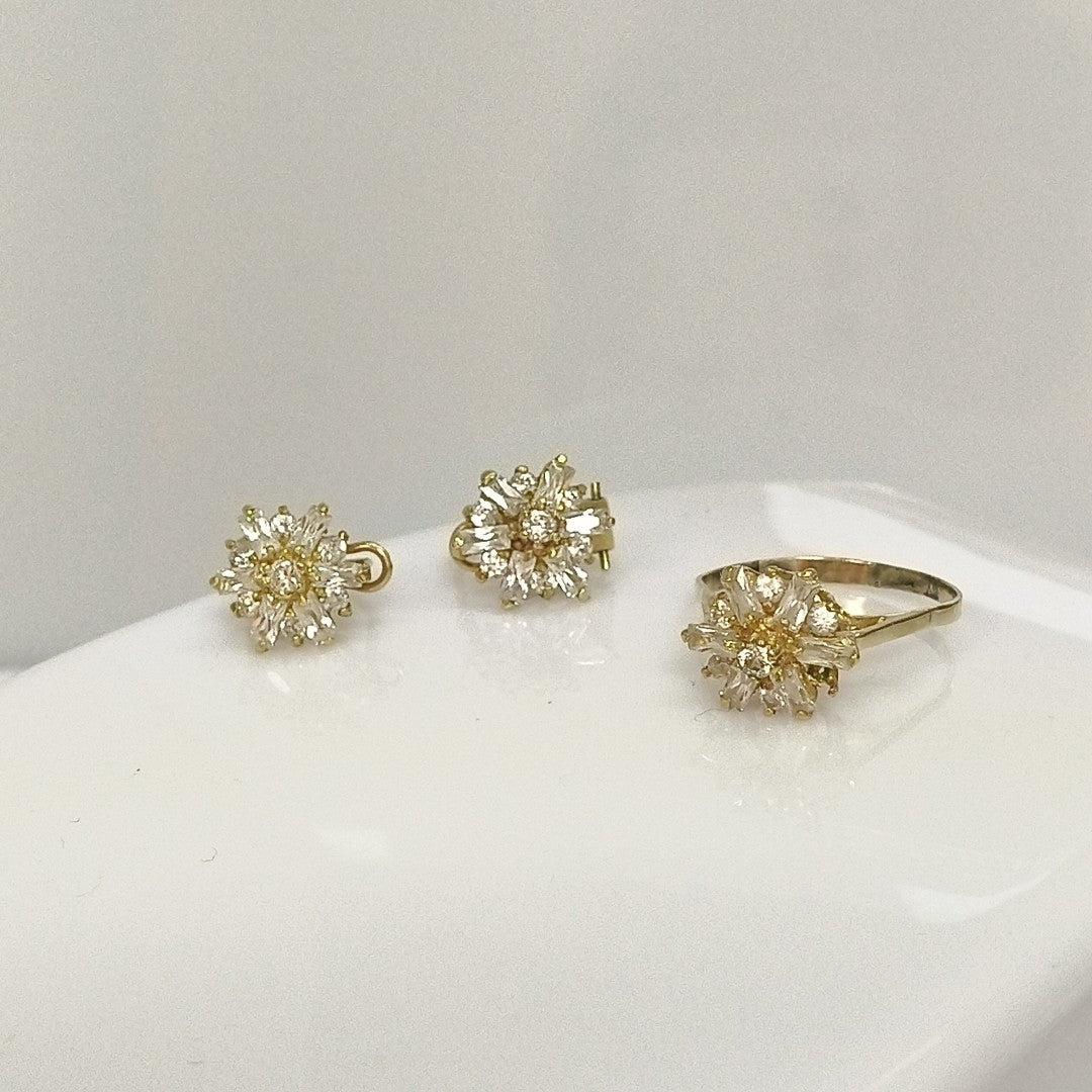 ANILLITO,ARETES PAR ORO 10 K 6,50 GRMS (SEMINUEVO)