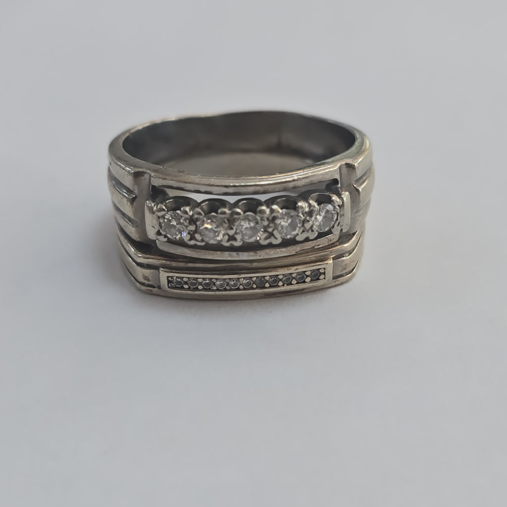 ANILLITO ORO BLANCO 14 K 9.8 GRMS (SEMINUEVO)