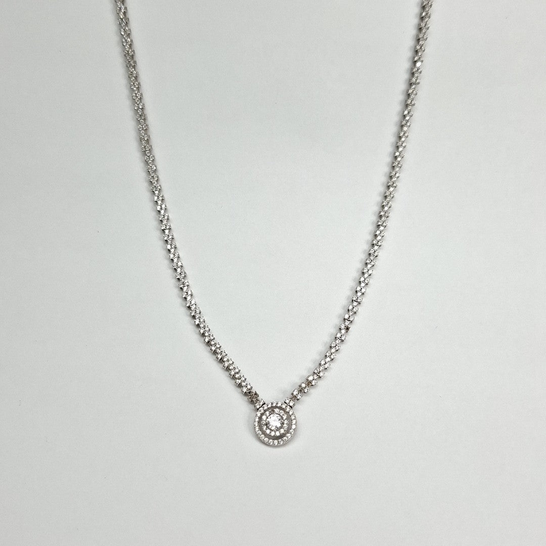 GARGANTILLA ORO BLANCO 14 K 10,50 GRMS (SEMINUEVO)