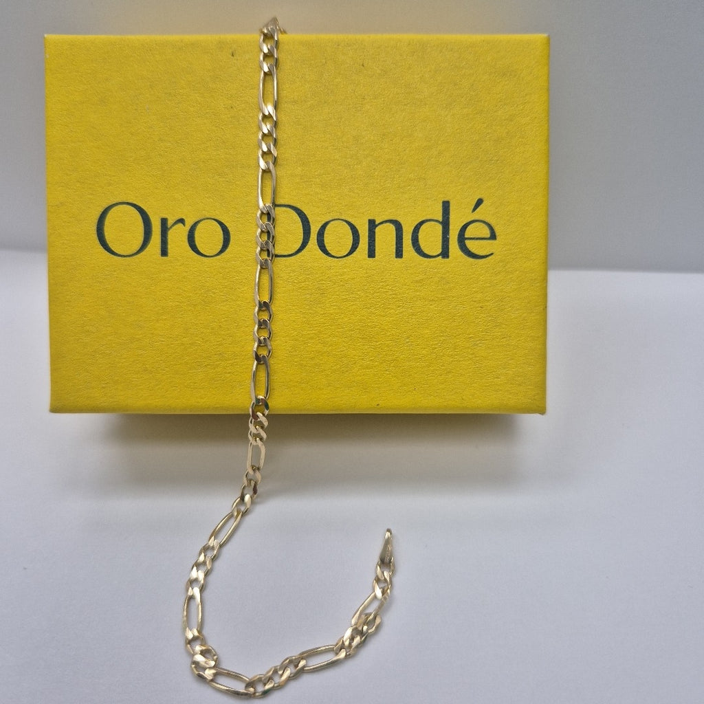 PULSERAS TEJIDO 3X1 ORO 14K 18 CM 2.9 GR (NUEVO)