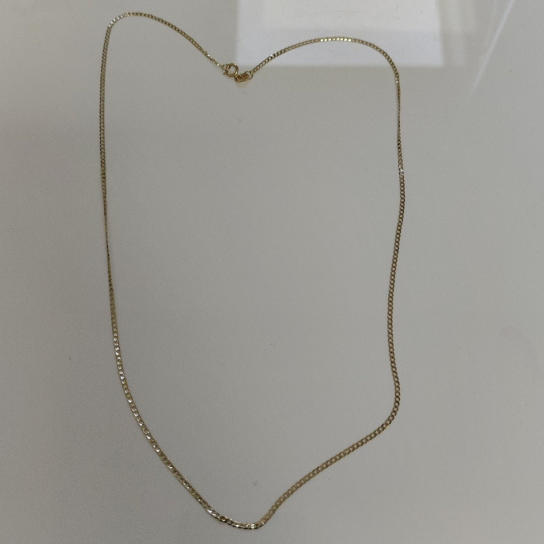 CADENA ORO, RODIADO 14 K 1.8 GRMS (SEMINUEVO)