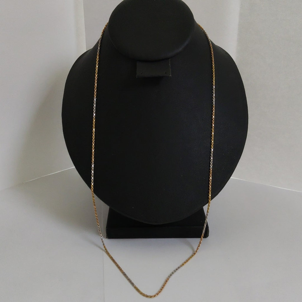 CADENA ORO, ORO COMBINADO 14 K 5 GRMS (SEMINUEVO)