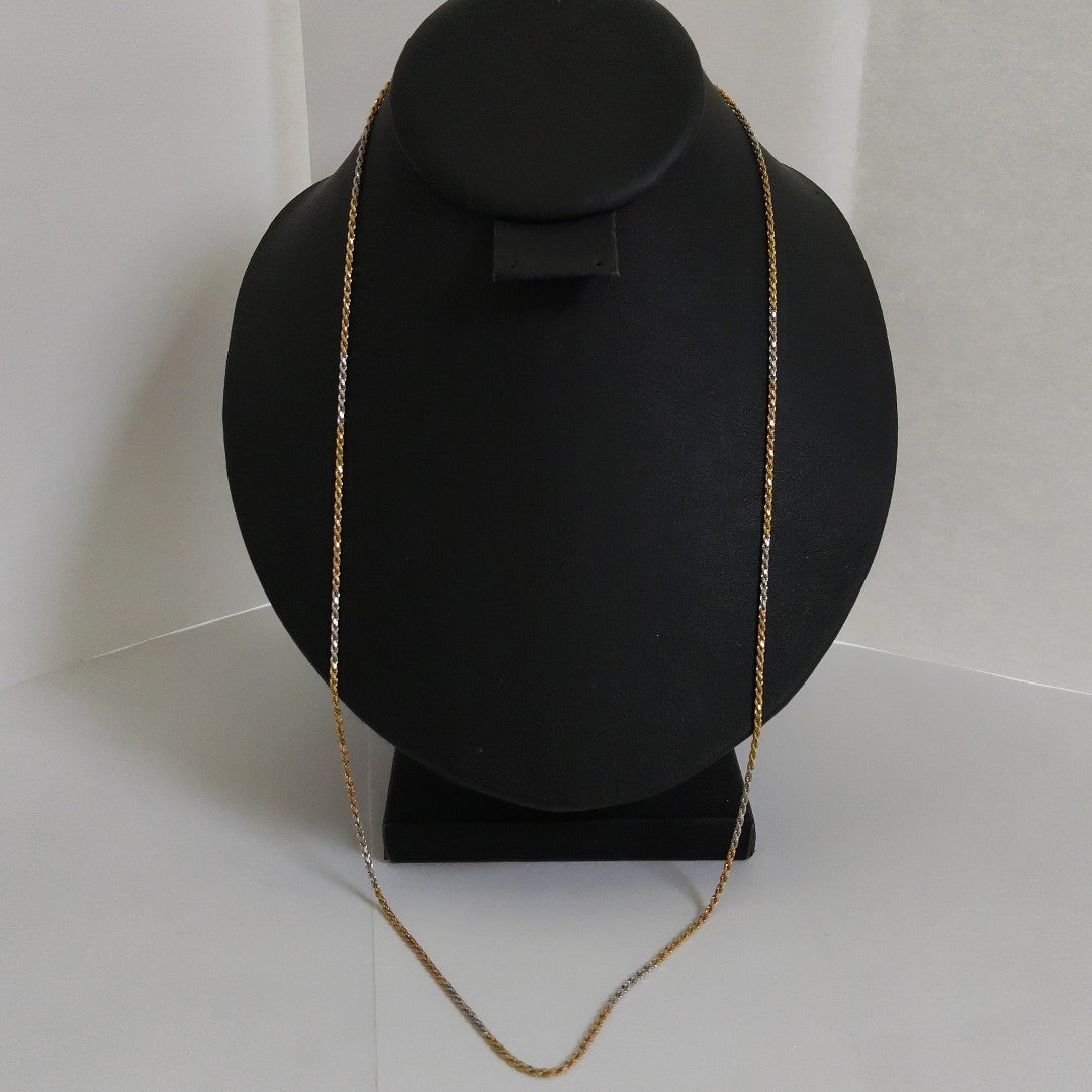 CADENA ORO, ORO COMBINADO 14 K 5 GRMS (SEMINUEVO)